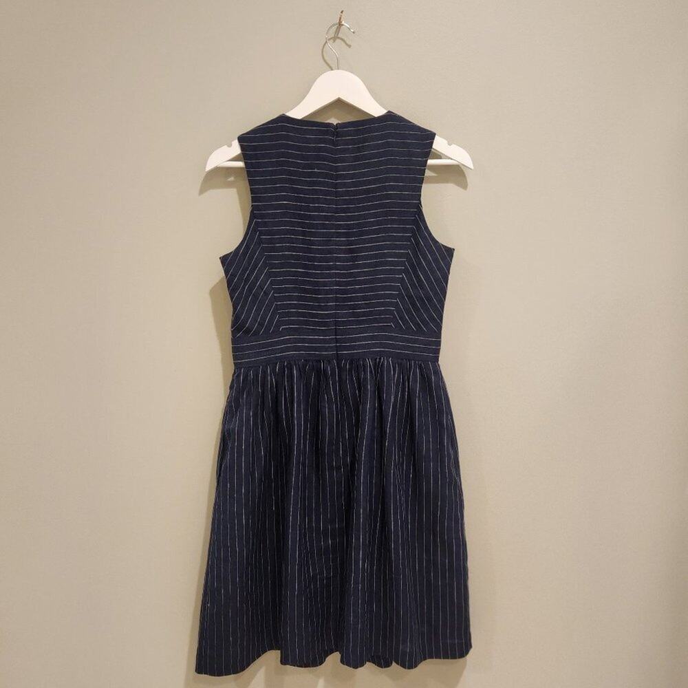 Ivy & Blu Edmund Pinstripe Linen dress - Size6 - Picture 2 of 7